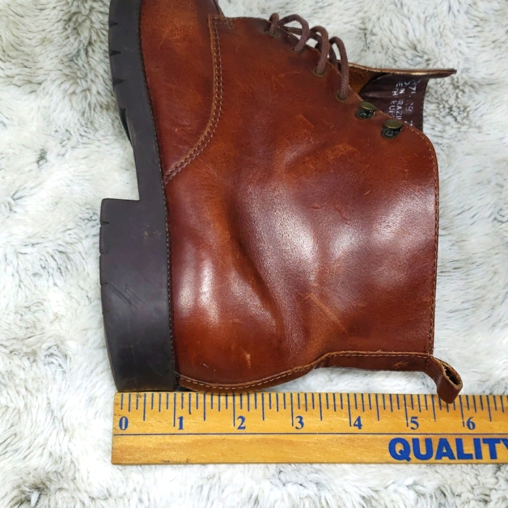 Vintage Rockport Chocolate Brown Leather Ankle Booties Size 7M - Picture 17 of 17